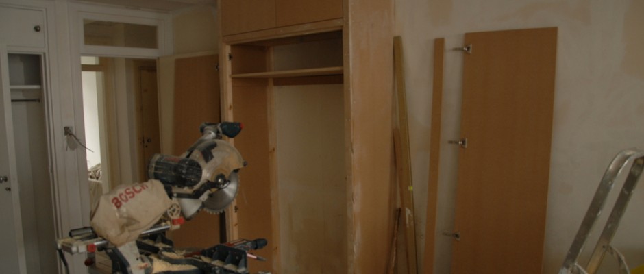 Building the MDF cupboards