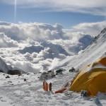 Camping at 8000m on the South Col