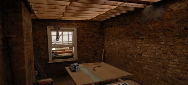 Top bedroom - the ceilings are now nice and high