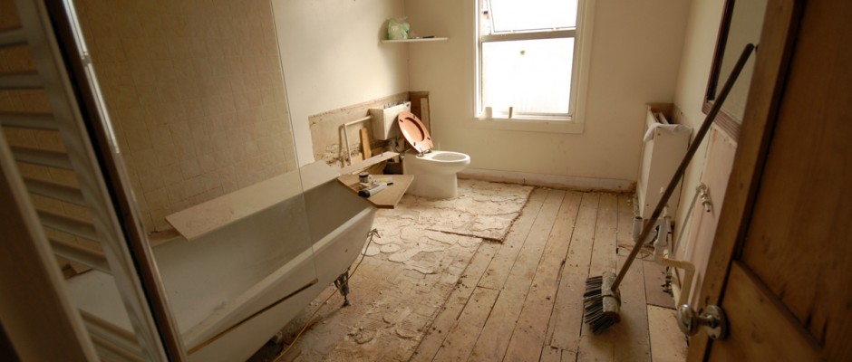 The old bathroom will become a bedroom