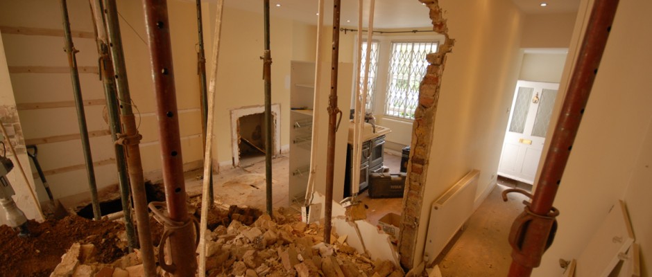 Removing walls for a project in Shepherds Bush