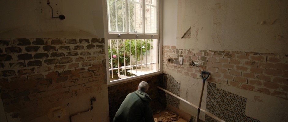 This window is being removed and made into french doors leading out into the garden