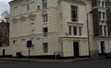The completed exterior painting works in Labroke Gardens in Notting Hill