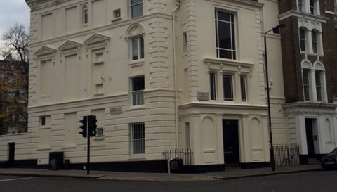 The completed exterior painting works in Labroke Gardens in Notting Hill