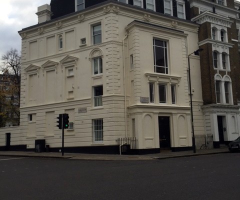 The exterior painting works in Notting Hill are now complete