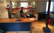 Old existing kitchen - we are about to remove!