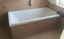 The old bath has been put back in place - we are now ready to fit the shower tray and to retile this bathroom in Fulham