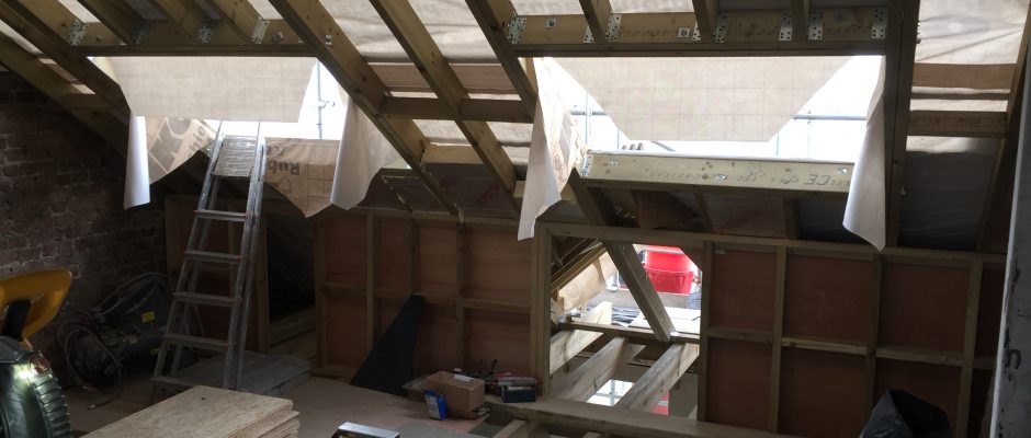 The Velux sky lights are arriving today (26-4-17) for this loft conversion in Fulham